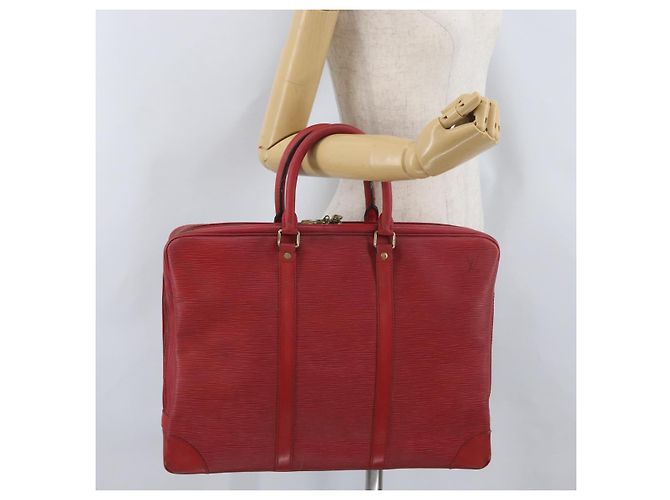 LOUIS VUITTON Epi Porte Documents Voyage Business Bag Red M54477 LV Auth LNZ1011 - view 24