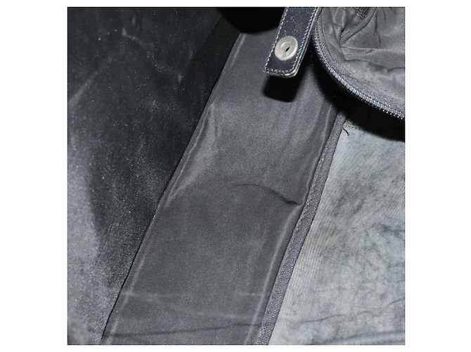 Borsa Boston Prada in nylon nero argento autentica bs33605 - vista 10