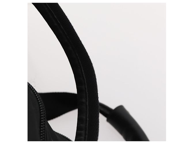 Borsa Boston Prada in nylon nero argento autentica bs33605 - vista 14