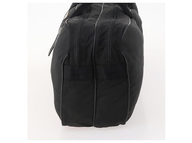 Borsa Boston Prada in nylon nero argento autentica bs33605 - vista 3