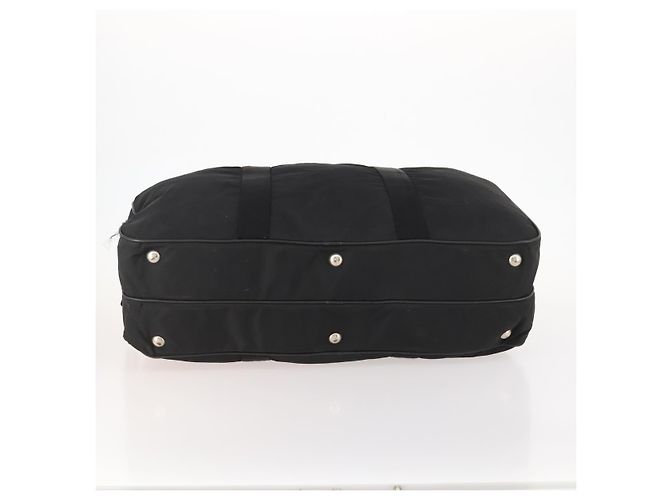 Borsa Boston Prada in nylon nero argento autentica bs33605 - vista 5