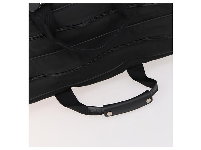 Borsa Boston Prada in nylon nero argento autentica bs33605 - vista 7