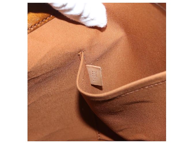 LOUIS VUITTON Monogram Vernis Reade MM Borsa a Mano Bronzo M91143 LV Auth ka3006 - vista 12