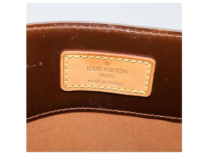 LOUIS VUITTON Monogram Vernis Reade MM Borsa a Mano Bronzo M91143 LV Auth ka3006 - vista 17