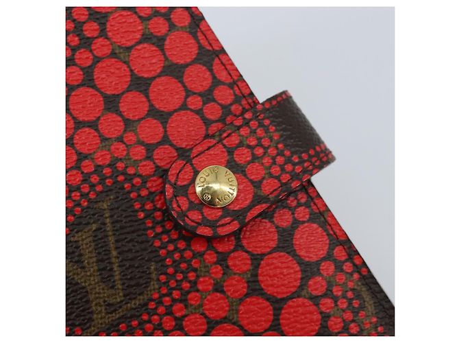 LOUIS VUITTON Yayoi Kusama Agenda PM Day Planner Cover Red R21132 Auth 172444SAV - view 17
