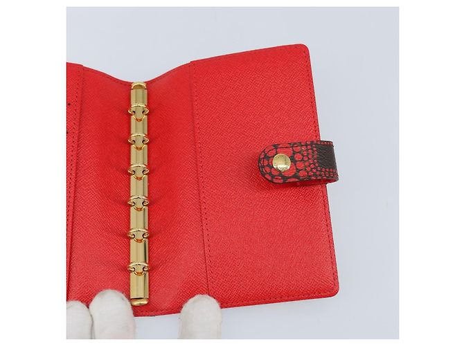 LOUIS VUITTON Yayoi Kusama Agenda PM Day Planner Cover Red R21132 Auth 172444SAV - view 18
