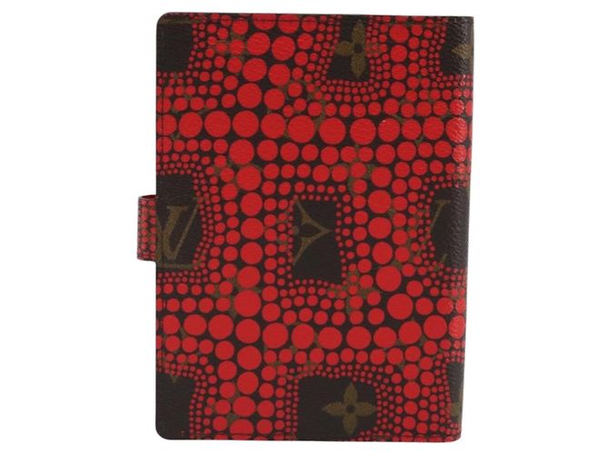 LOUIS VUITTON Yayoi Kusama Agenda PM Day Planner Cover Red R21132 Auth 172444SAV - view 2