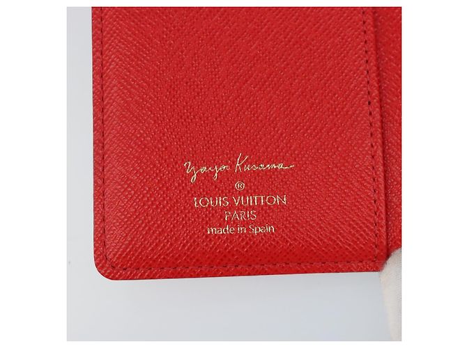 LOUIS VUITTON Yayoi Kusama Agenda PM Day Planner Cover Red R21132 Auth 172444SAV - view 20
