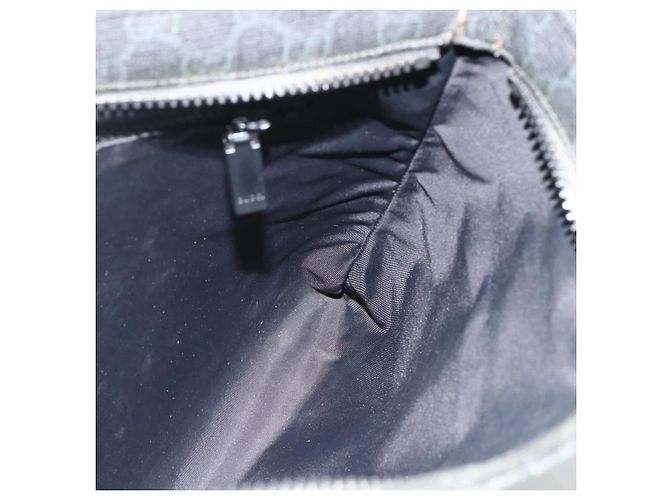 Borsa a Spalla GG Supreme in PVC Nero Argento di GUCCI 162904 Auth ka3041 - vista 19
