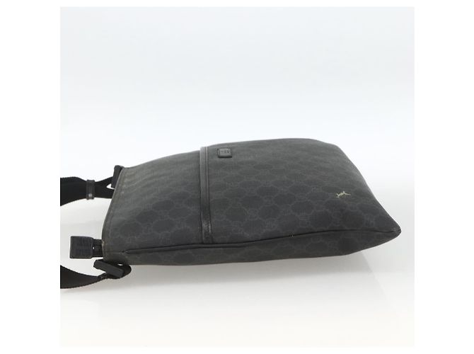 Borsa a Spalla GG Supreme in PVC Nero Argento di GUCCI 162904 Auth ka3041 - vista 3