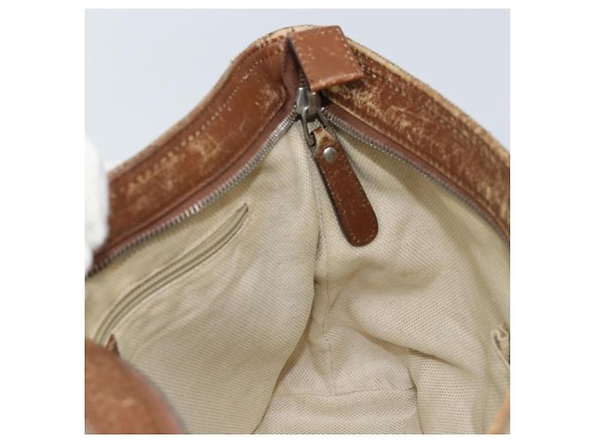 Borsa a Spalla GG Canvas Gucci Beige Argento 337598 Auth gh1763 - vista 19