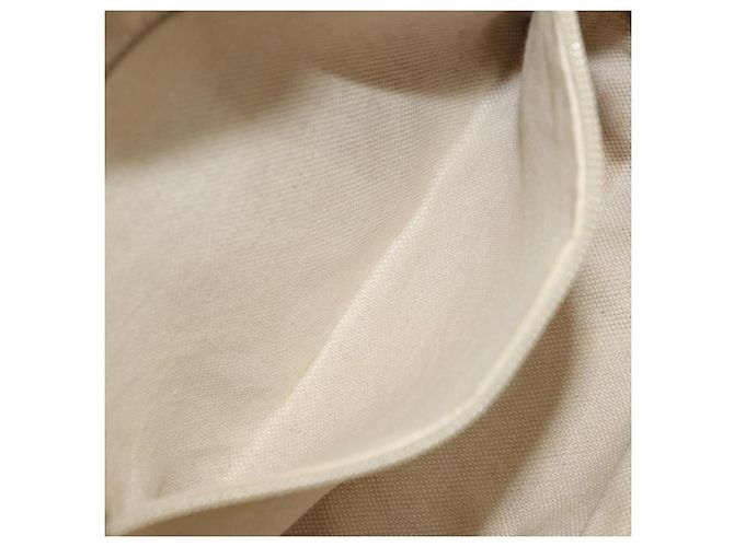 Borsa a Spalla GG Canvas Gucci Beige Argento 337598 Auth gh1763 - vista 22