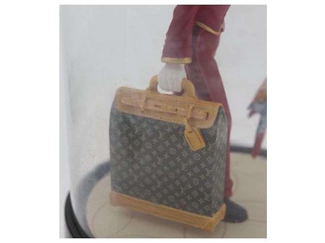 LOUIS VUITTON Snow Globe Pageboy Clear Red LV Auth 172367A - view 10
