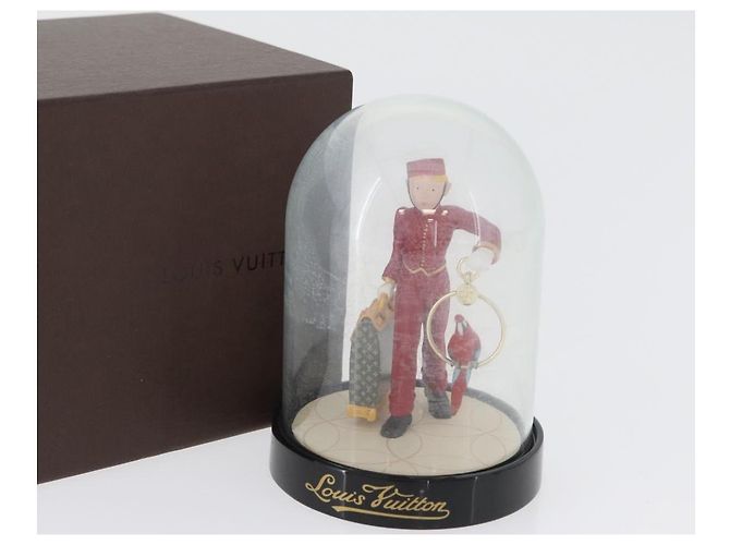 LOUIS VUITTON Snow Globe Pageboy Clear Red LV Auth 172367A - view 12