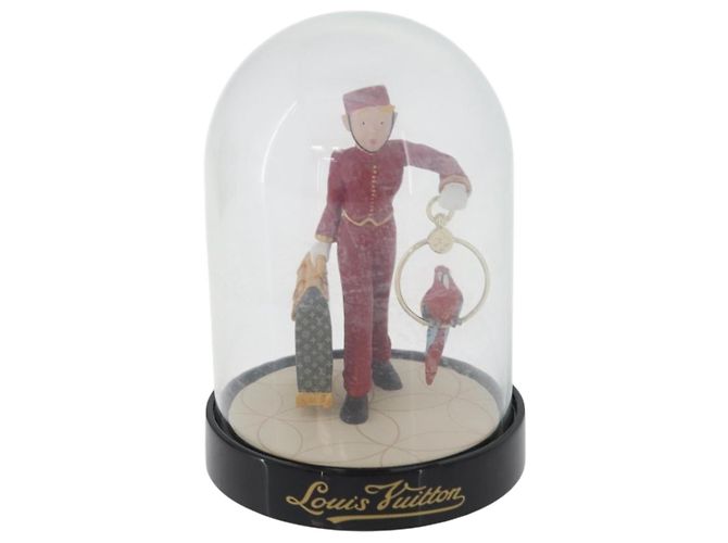 LOUIS VUITTON Snow Globe Pageboy Clear Red LV Auth 172367A - view 2
