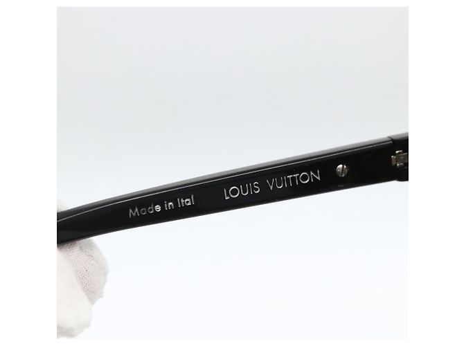 Gafas de sol LOUIS VUITTON de plástico Negro Z0794E LV Auth bs33748 - vista 10