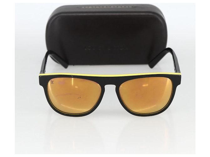 Gafas de sol LOUIS VUITTON de plástico Negro Z0794E LV Auth bs33748 - vista 12