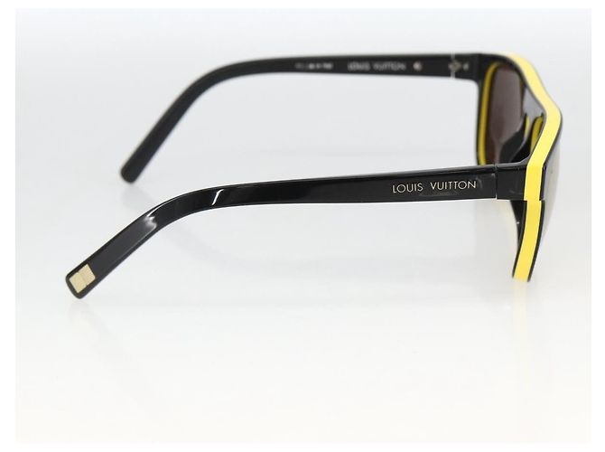 Gafas de sol LOUIS VUITTON de plástico Negro Z0794E LV Auth bs33748 - vista 3
