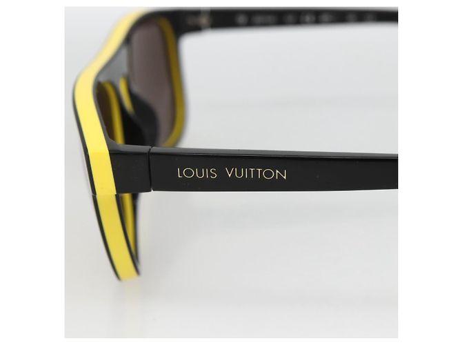 Gafas de sol LOUIS VUITTON de plástico Negro Z0794E LV Auth bs33748 - vista 6