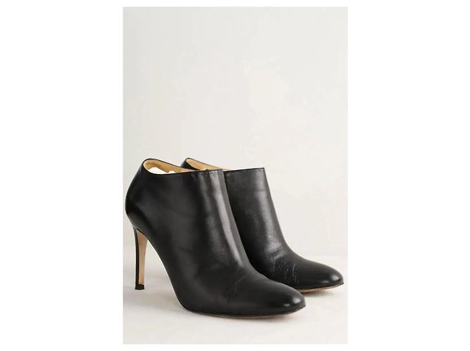 Sergio Rossi Botas de cuero negro - vista 3