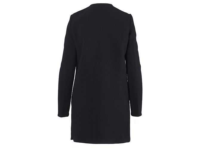 Céline Phoebe Philo Crêpe Zip Shift Kleid Schwarz - Ansicht 3