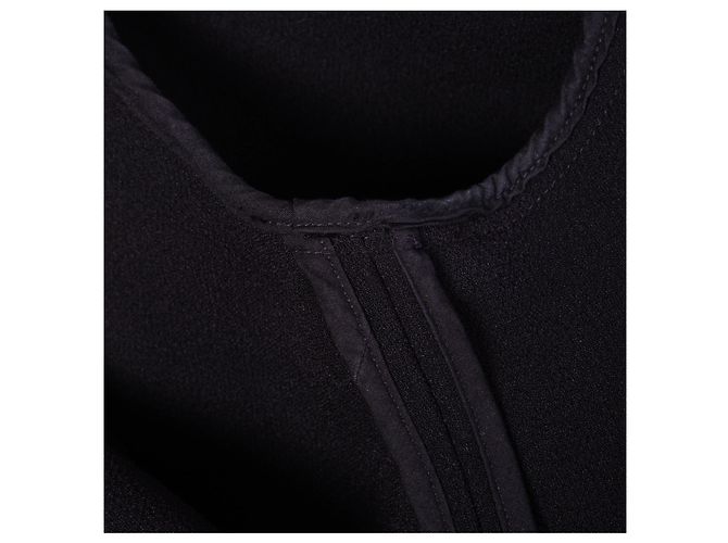 Céline Phoebe Philo Crêpe Zip Shift Kleid Schwarz - Ansicht 7