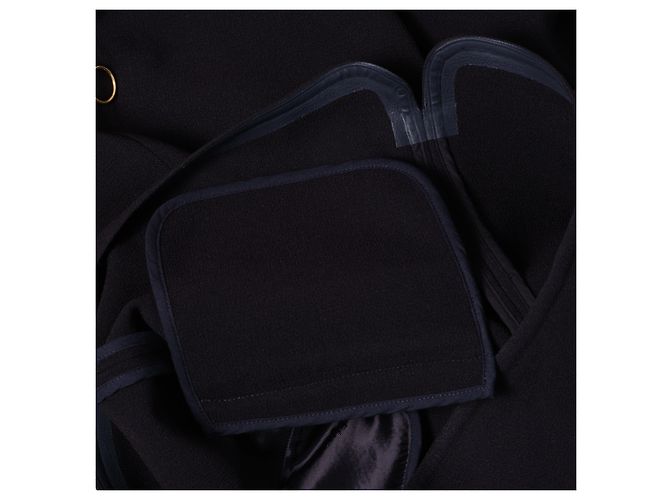 Céline Phoebe Philo Crêpe Zip Shift Kleid Schwarz - Ansicht 8