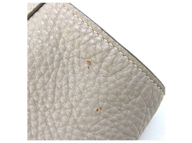 Borsa in pelle grigio chiaro Prada - vista 4