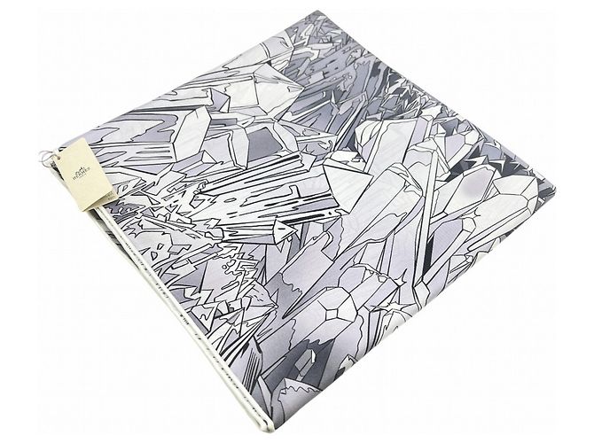 Hermès HERMES Carré 90 La Valle di Cristallo Sciarpa Marrone Porpora - vista 3