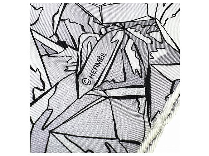 Hermès HERMES Carré 90 La Valle di Cristallo Sciarpa Marrone Porpora - vista 7