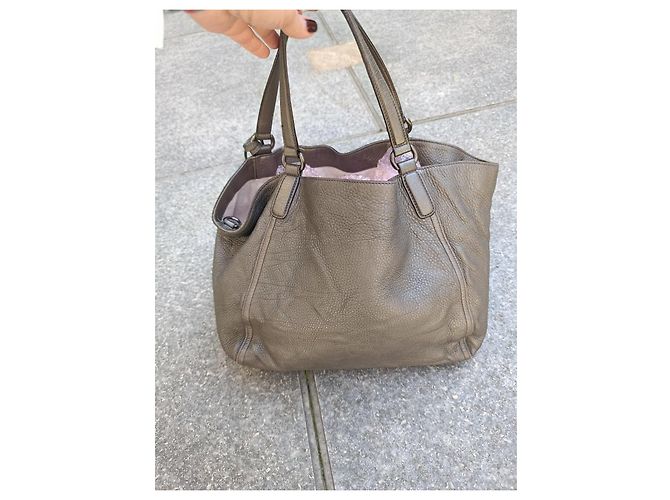Borsa Gucci in pelle grigia Grigio - vista 10