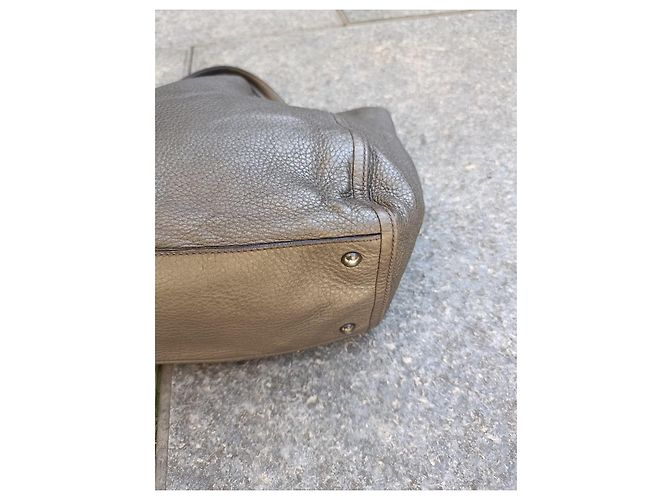 Borsa Gucci in pelle grigia Grigio - vista 11