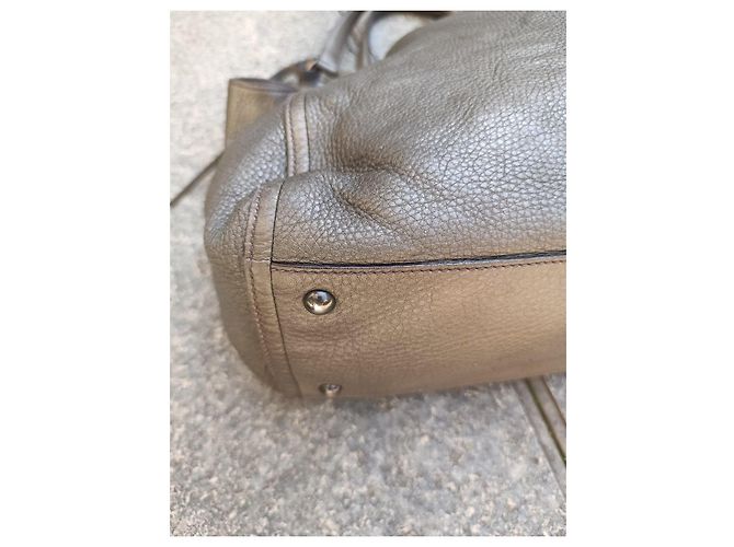 Borsa Gucci in pelle grigia Grigio - vista 12