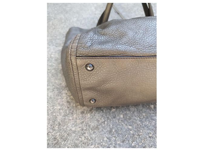 Borsa Gucci in pelle grigia Grigio - vista 4