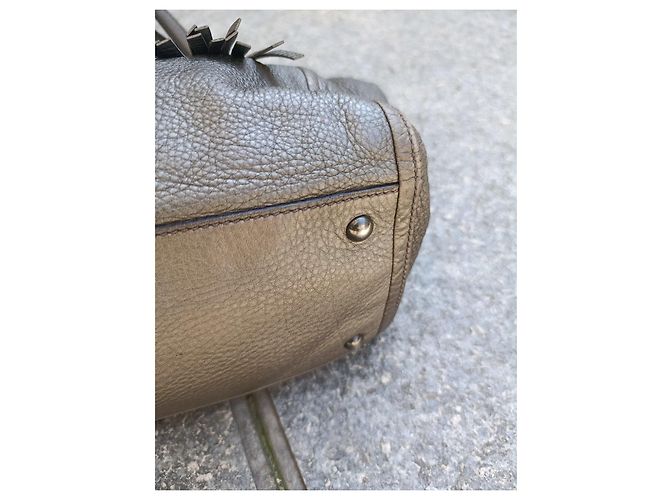 Borsa Gucci in pelle grigia Grigio - vista 5