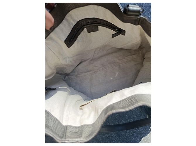 Borsa Gucci in pelle grigia Grigio - vista 7