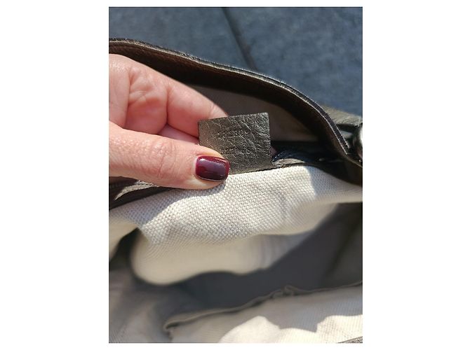 Borsa Gucci in pelle grigia Grigio - vista 9