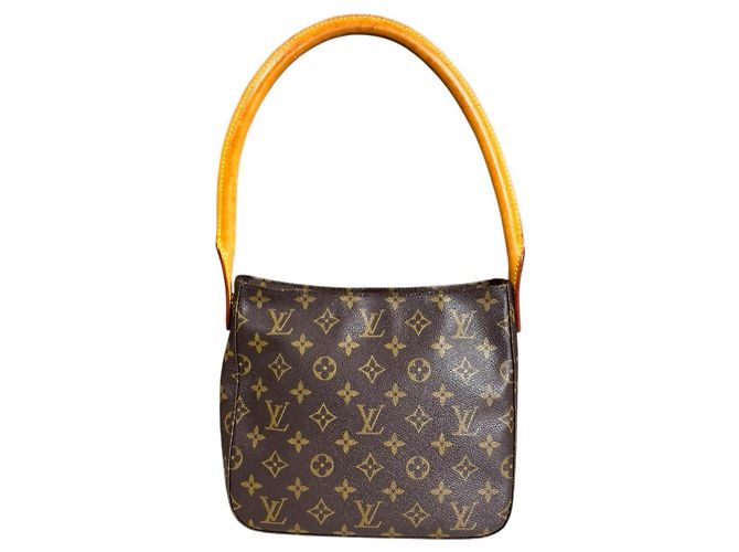 Louis Vuitton Looping MM Monogram Shoulder Bag Brown - view 3