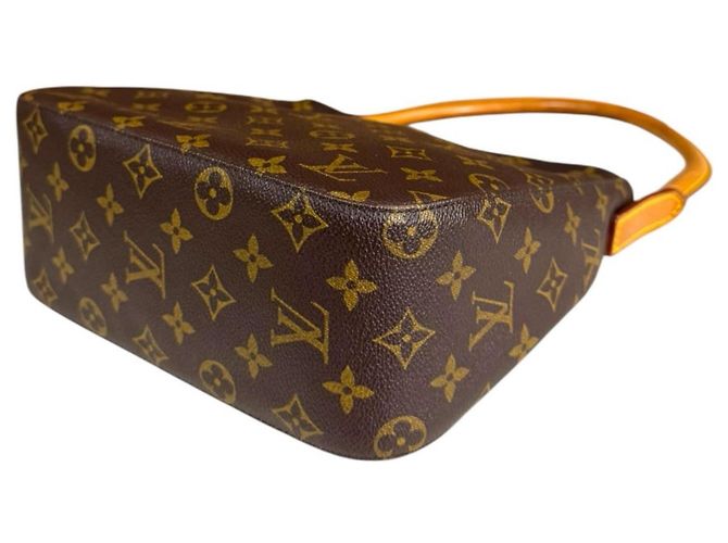 Louis Vuitton Looping MM Monogram Shoulder Bag Brown - view 6