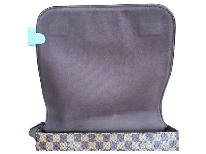 Borsa a spalla Damier Brooklyn MM di Louis Vuitton Marrone - vista 11