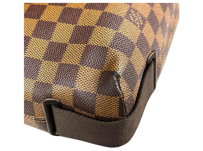 Borsa a spalla Damier Brooklyn MM di Louis Vuitton Marrone - vista 13