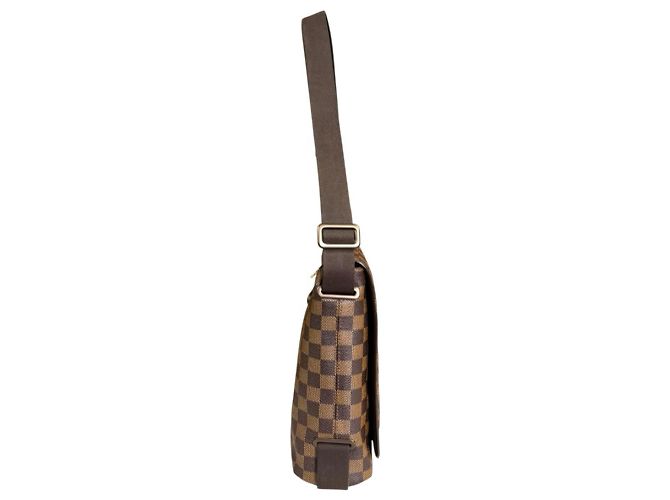 Borsa a spalla Damier Brooklyn MM di Louis Vuitton Marrone - vista 4