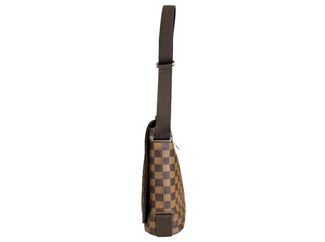 Borsa a spalla Damier Brooklyn MM di Louis Vuitton Marrone - vista 5
