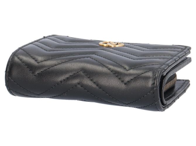 Billetera bi-fold Gucci GG Marmont Negro - vista 4