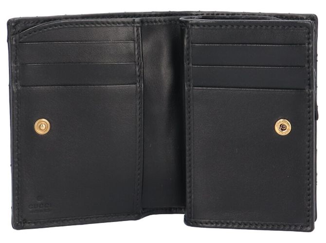 Billetera bi-fold Gucci GG Marmont Negro - vista 7