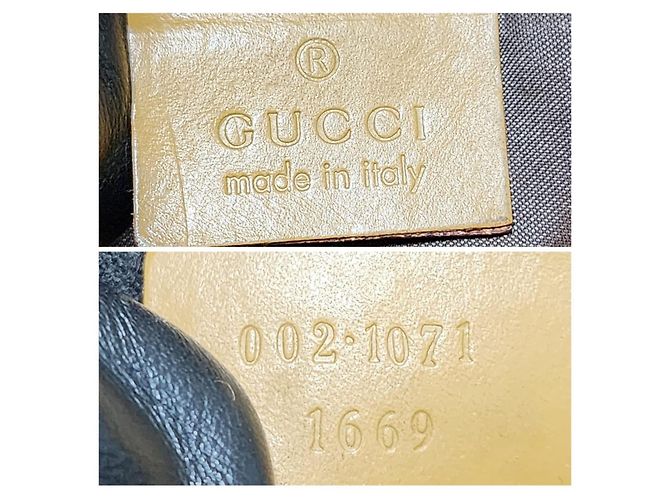 Borsa a Spalla Gucci Vintage Piston Lock Jackie Marrone/Beige - vista 2