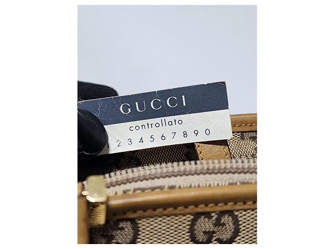 Borsa a Spalla Gucci Vintage Piston Lock Jackie Marrone/Beige - vista 4
