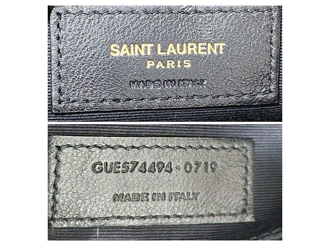 YVES SAINT LAURENT Borsa a Tracolla Loulou in Velluto Trapuntato Nera Nero - vista 2