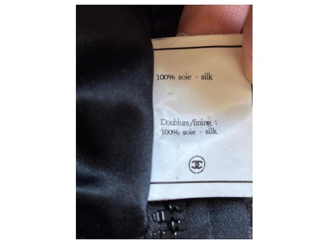 Falda acolchada negra Chanel Negro - vista 12
