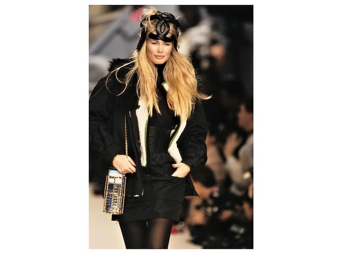 Falda acolchada negra Chanel Negro - vista 13